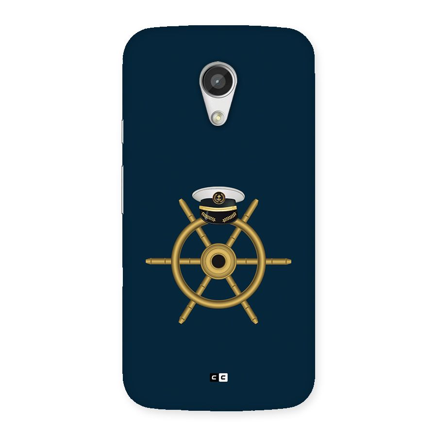 Ship Wheel And Cap Back Case for Moto G 2nd Gen