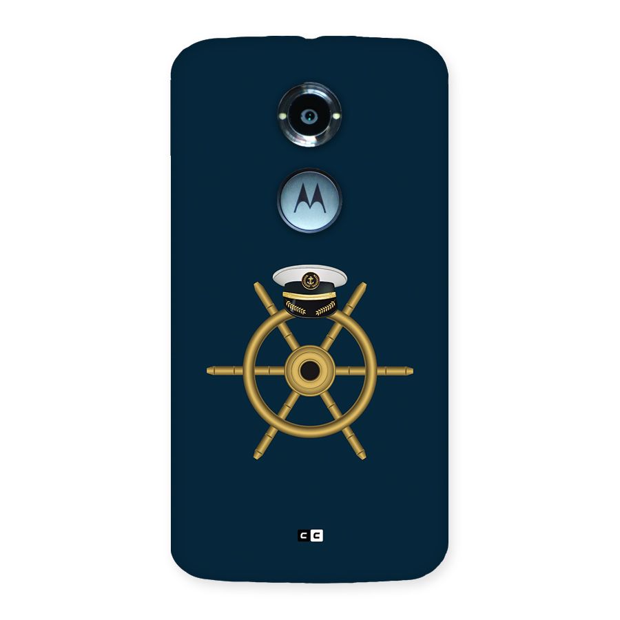 Ship Wheel And Cap Back Case for Moto X2