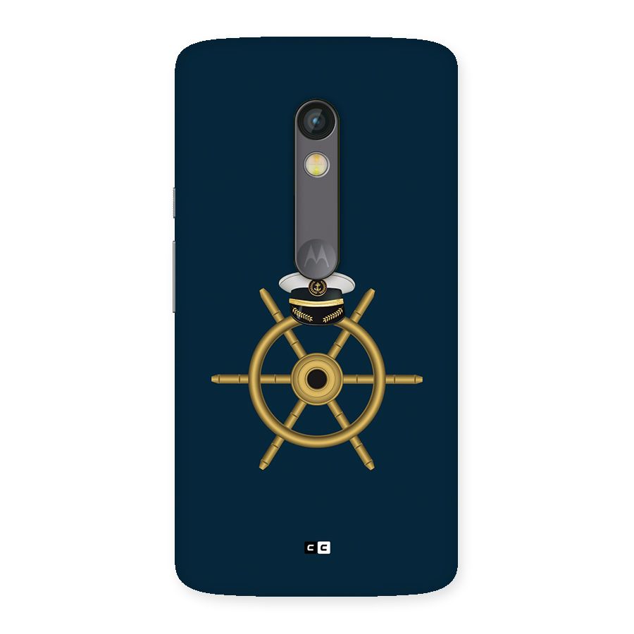 Ship Wheel And Cap Back Case for Moto X Play