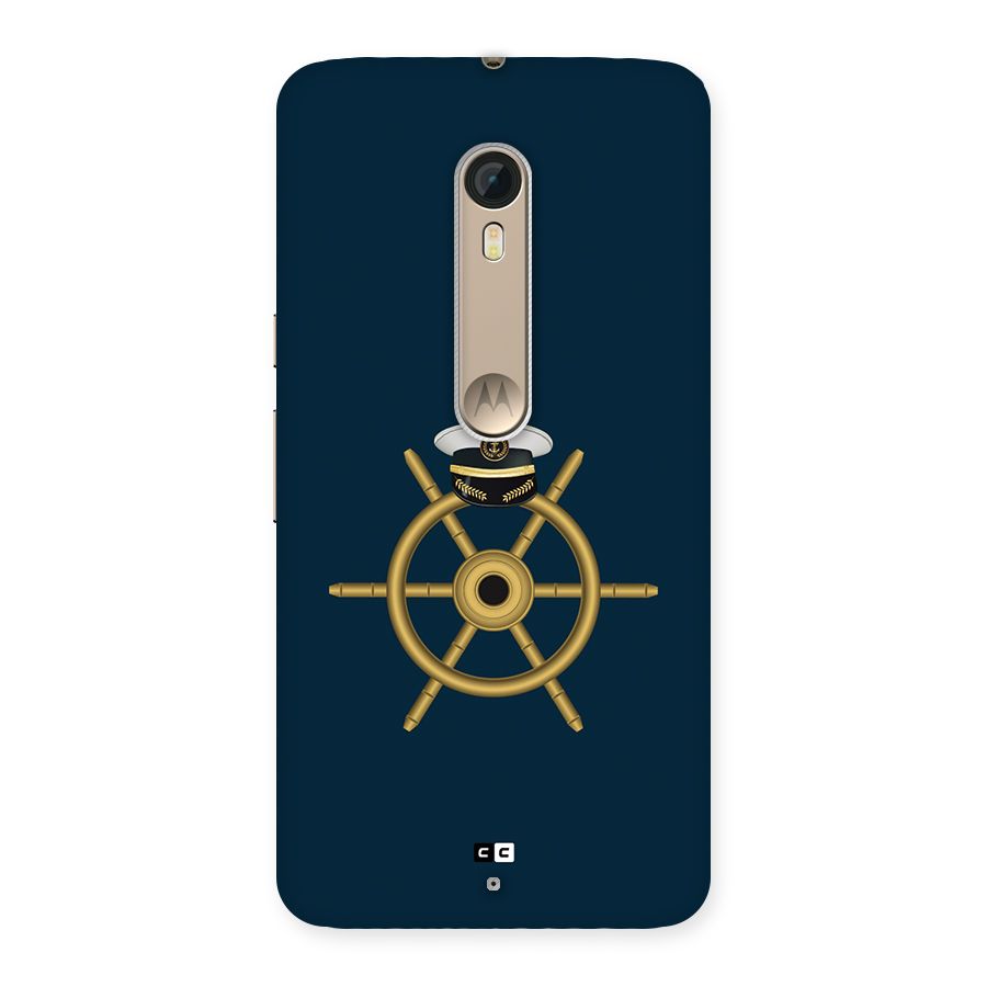 Ship Wheel And Cap Back Case for Moto X Style