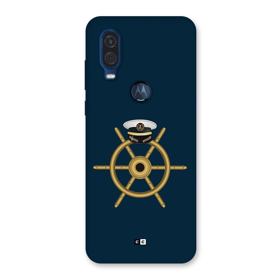 Ship Wheel And Cap Back Case for Motorola One Vision
