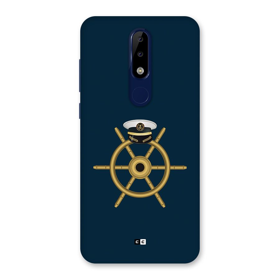 Ship Wheel And Cap Back Case for Nokia 5.1 Plus