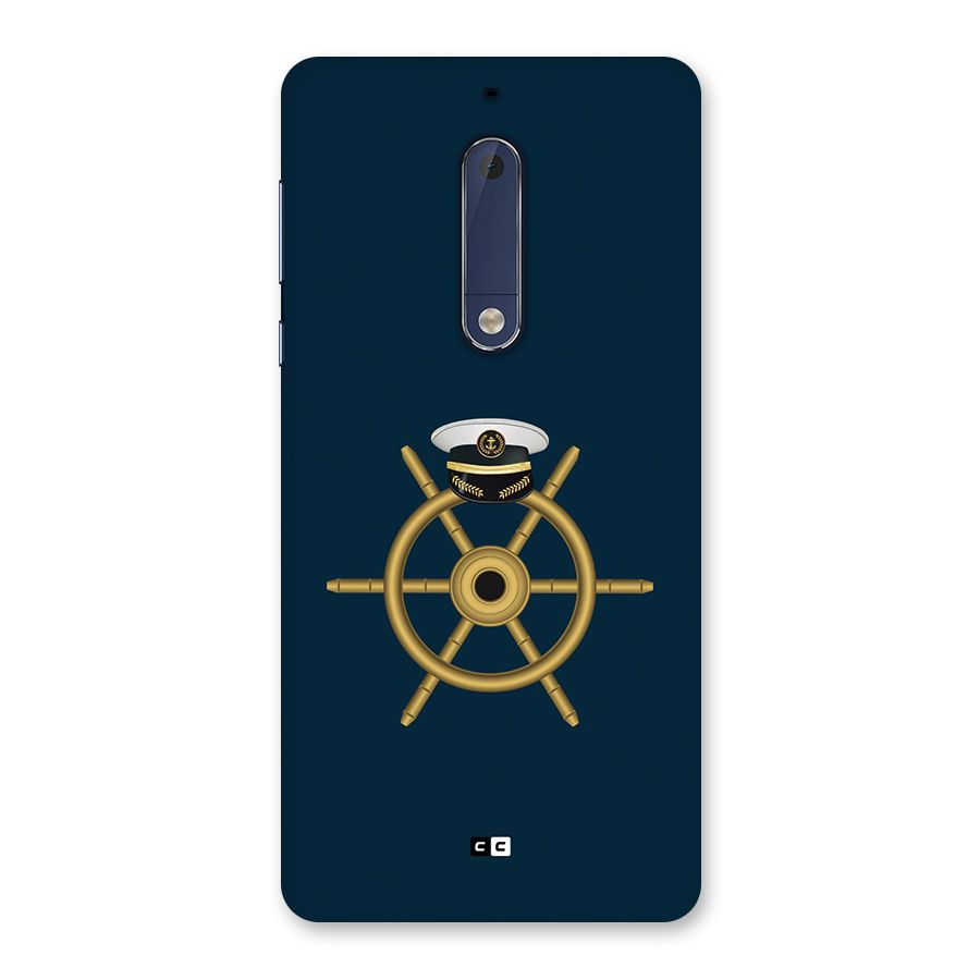 Ship Wheel And Cap Back Case for Nokia 5