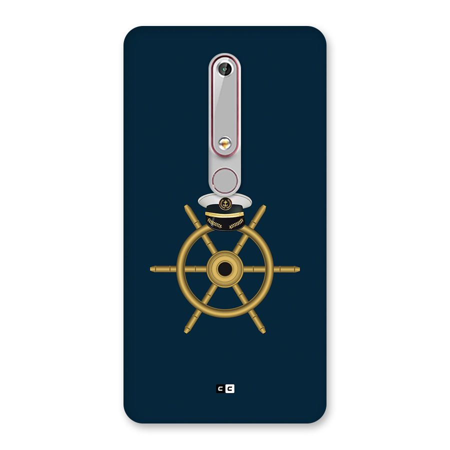 Ship Wheel And Cap Back Case for Nokia 6.1