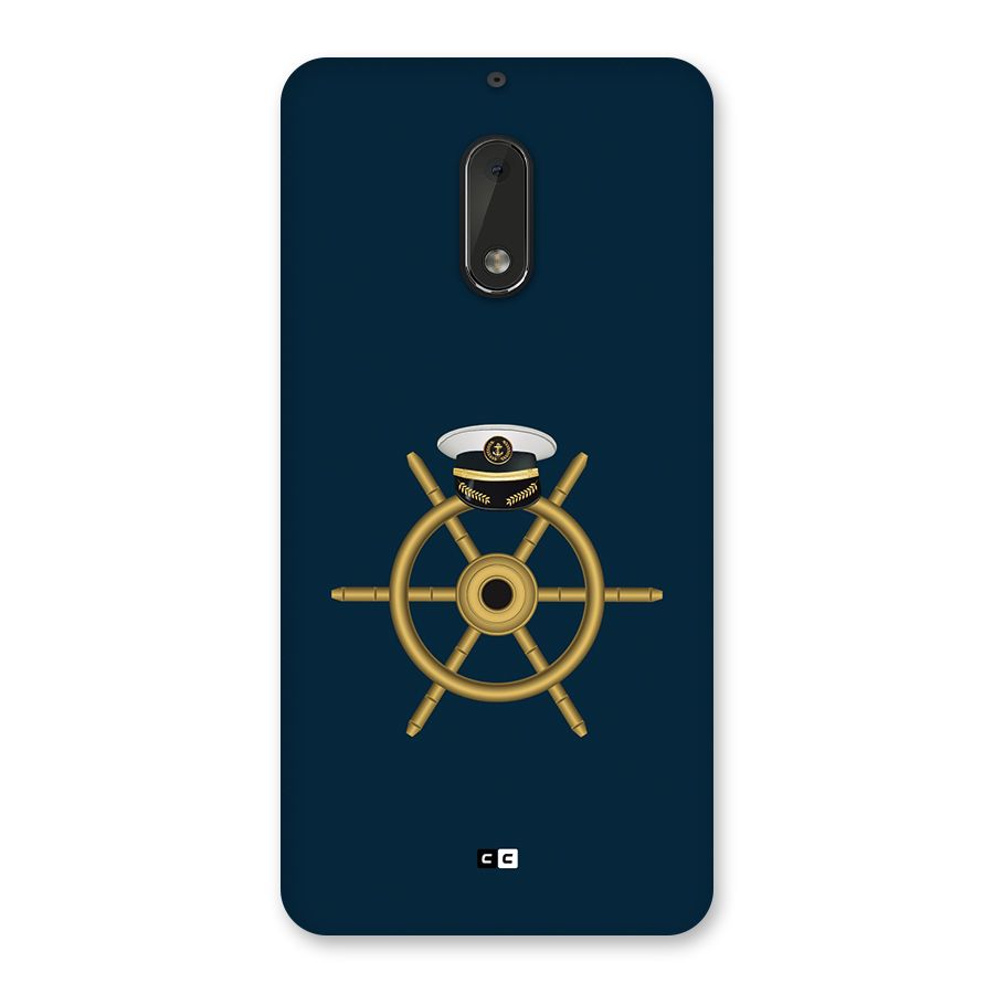 Ship Wheel And Cap Back Case for Nokia 6