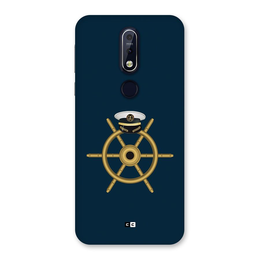 Ship Wheel And Cap Back Case for Nokia 7.1