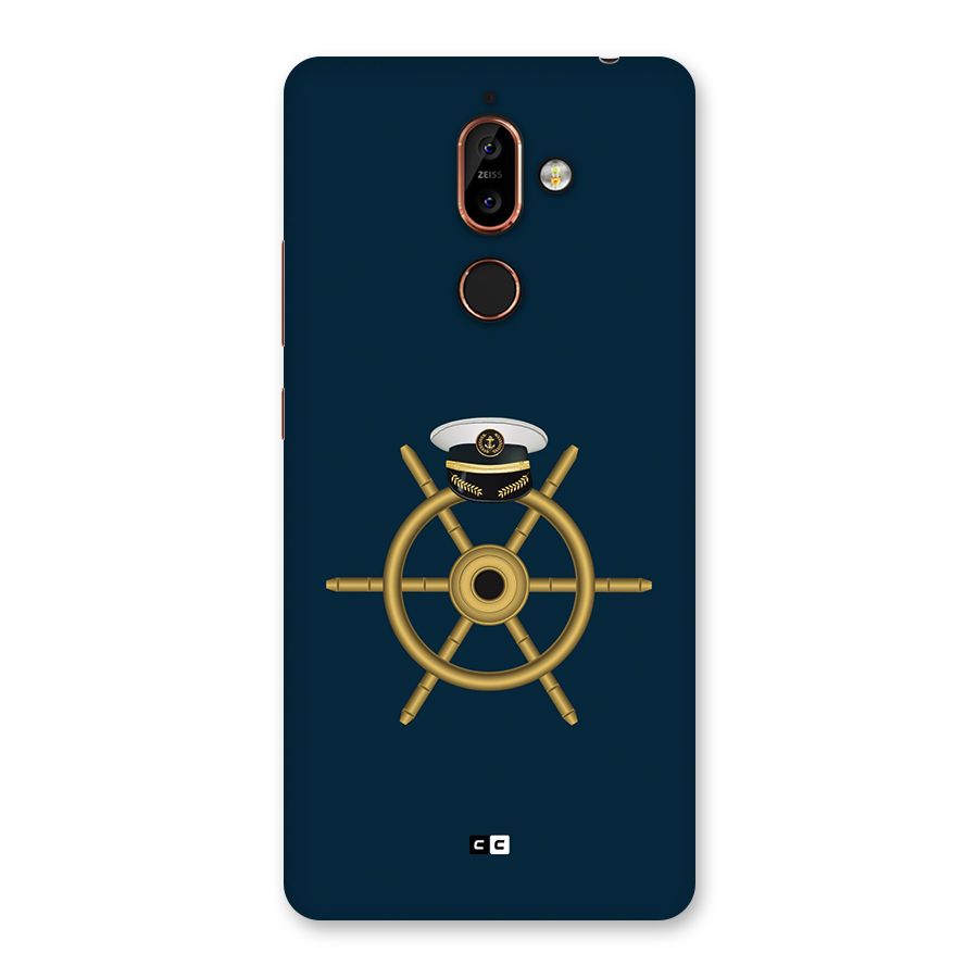 Ship Wheel And Cap Back Case for Nokia 7 Plus