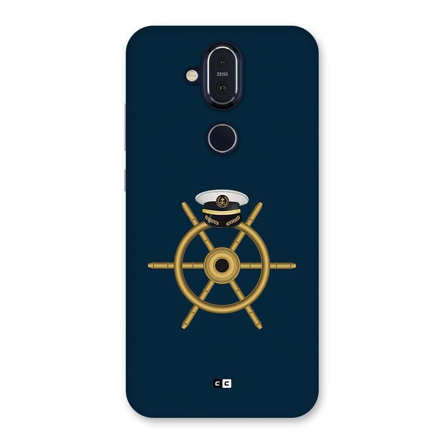 Ship Wheel And Cap Back Case for Nokia 8.1