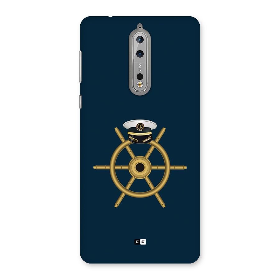 Ship Wheel And Cap Back Case for Nokia 8