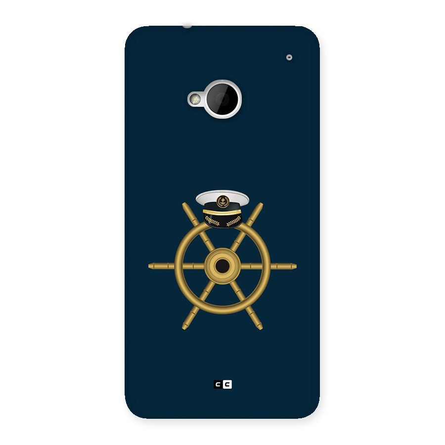 Ship Wheel And Cap Back Case for One M7 (Single Sim)