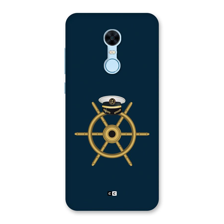 Ship Wheel And Cap Back Case for Redmi Note 5