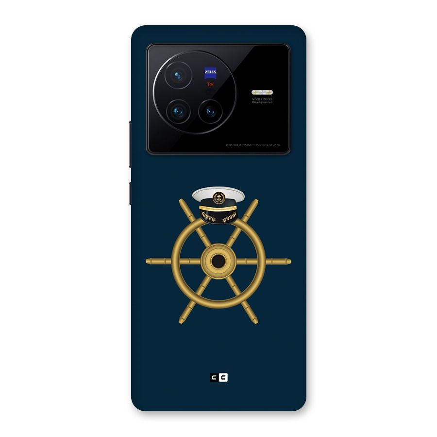 Ship Wheel And Cap Back Case for Vivo X80