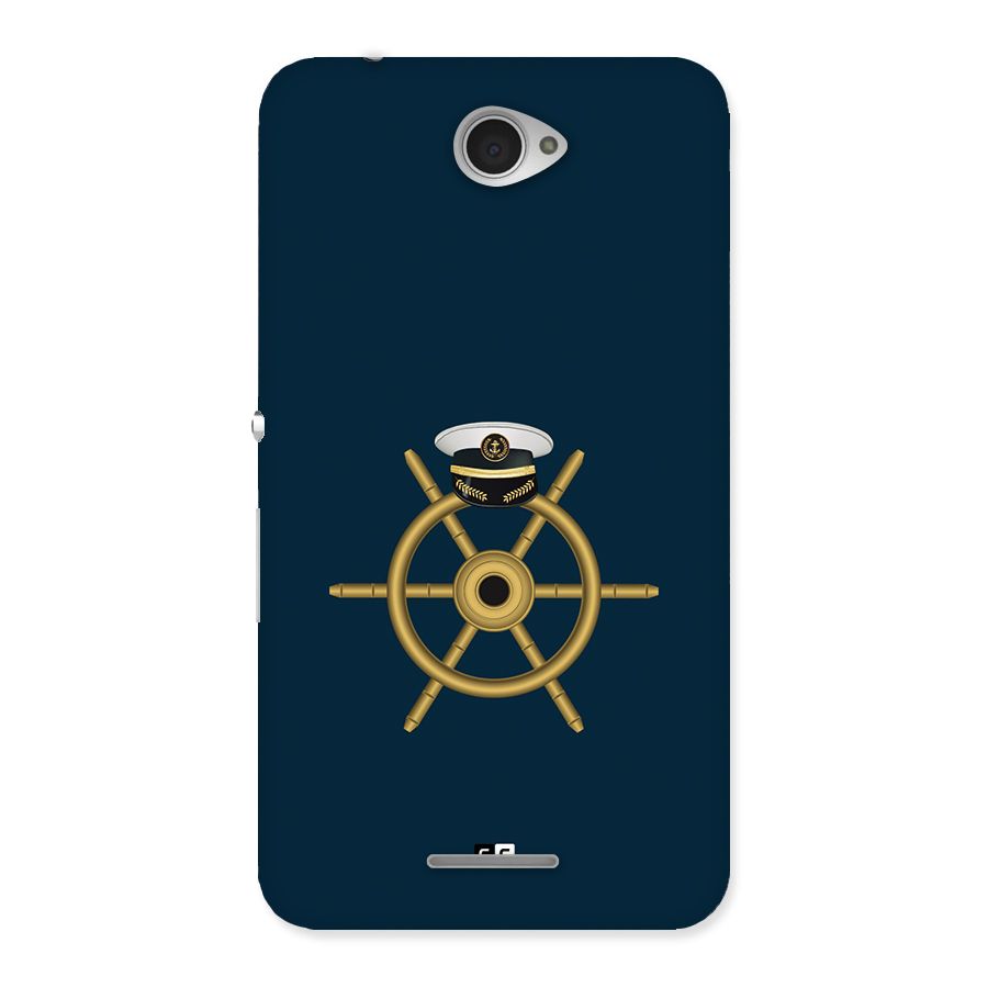Ship Wheel And Cap Back Case for Xperia E4