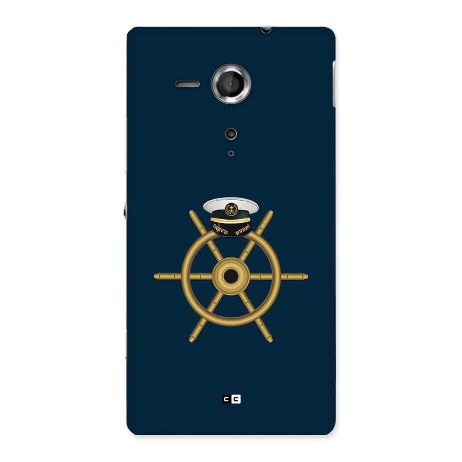 Ship Wheel And Cap Back Case for Xperia Sp