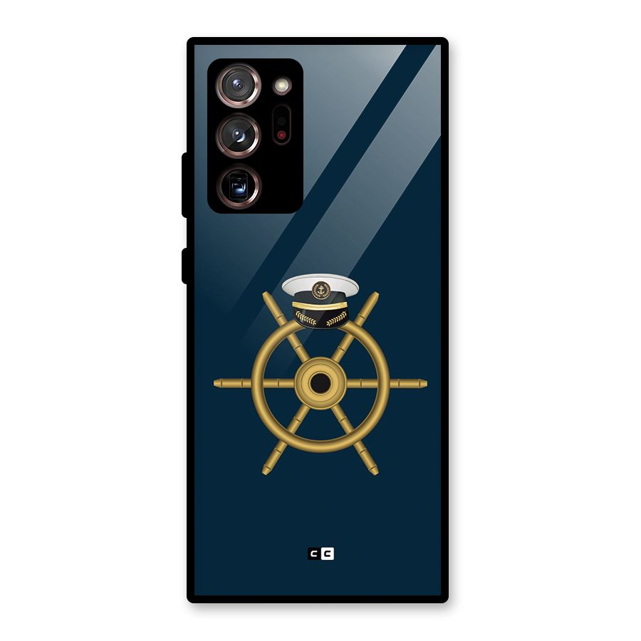 Ship Wheel And Cap Glass Back Case for Galaxy Note 20 Ultra