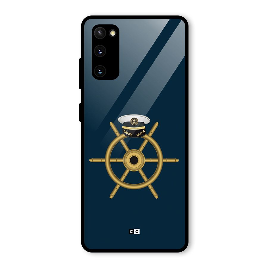 Ship Wheel And Cap Glass Back Case for Galaxy S20 FE 5G
