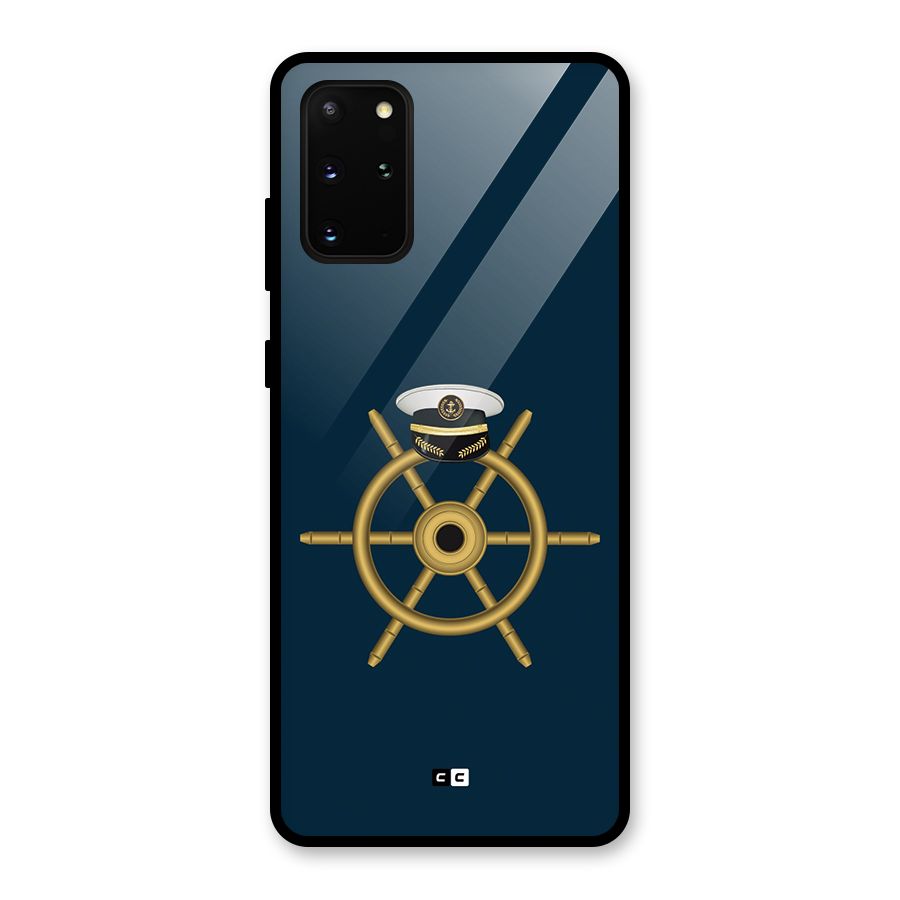 Ship Wheel And Cap Glass Back Case for Galaxy S20 Plus