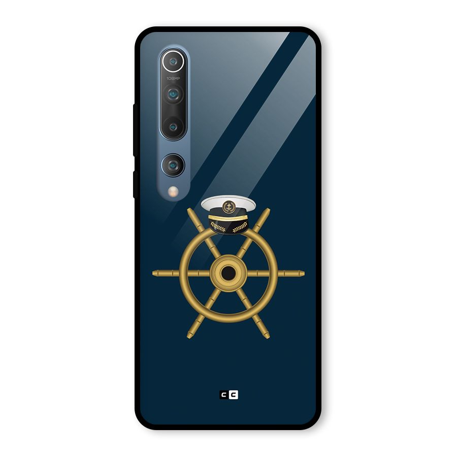 Ship Wheel And Cap Glass Back Case for Mi 10