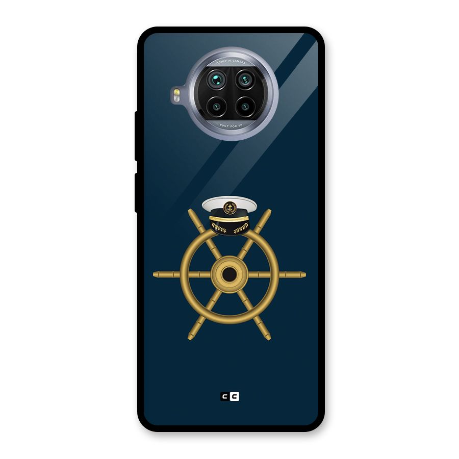 Ship Wheel And Cap Glass Back Case for Mi 10i
