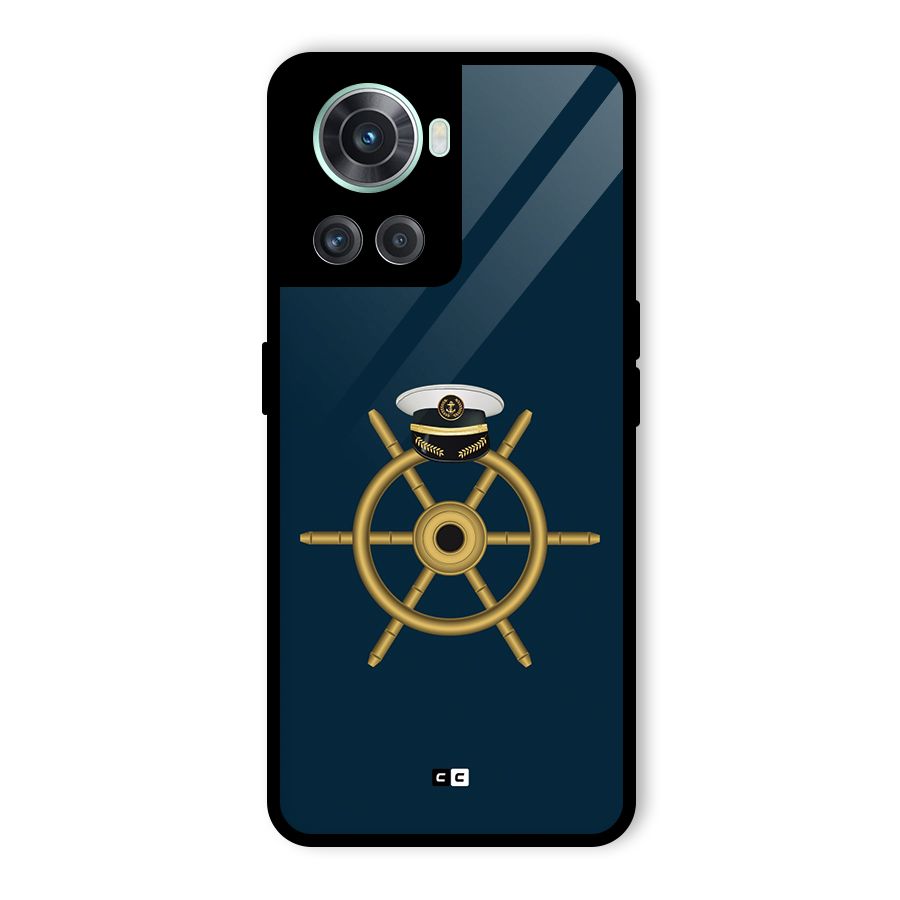 Ship Wheel And Cap Glass Back Case for OnePlus 10R