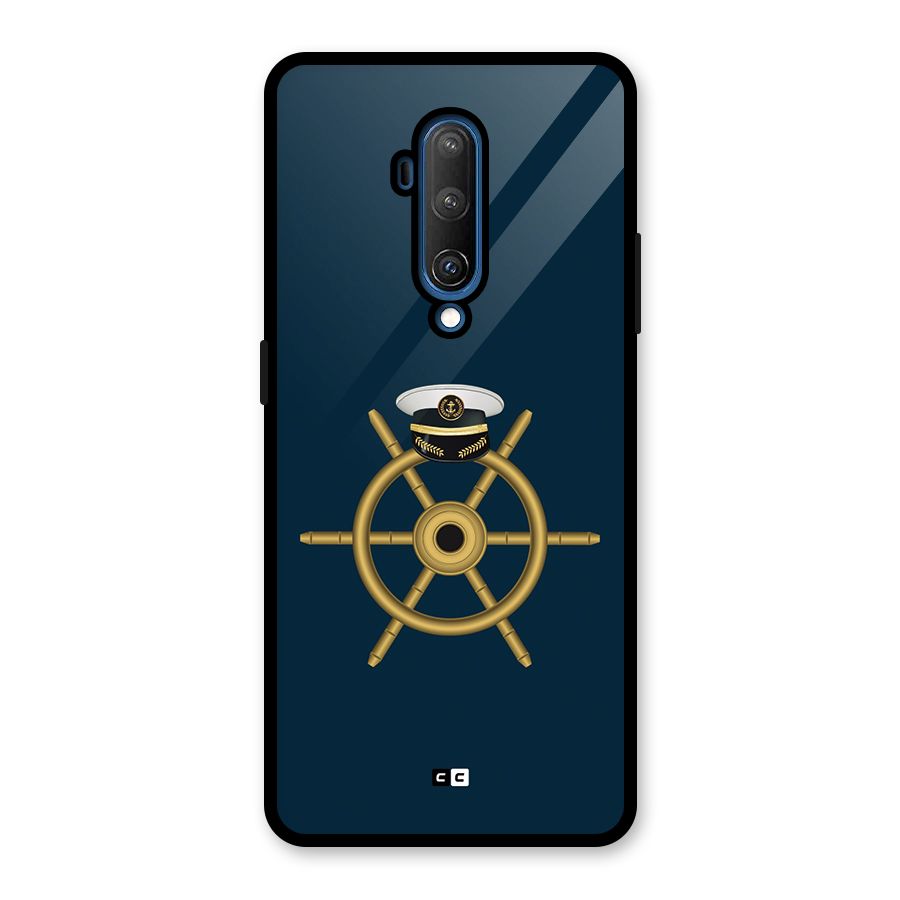 Ship Wheel And Cap Glass Back Case for OnePlus 7T Pro
