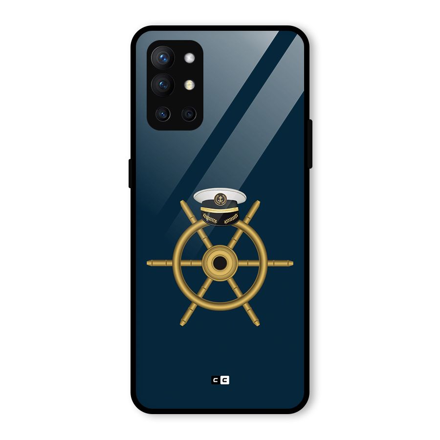 Ship Wheel And Cap Glass Back Case for OnePlus 9R