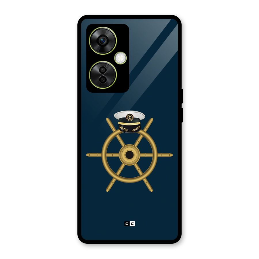 Ship Wheel And Cap Glass Back Case for OnePlus Nord CE 3 Lite