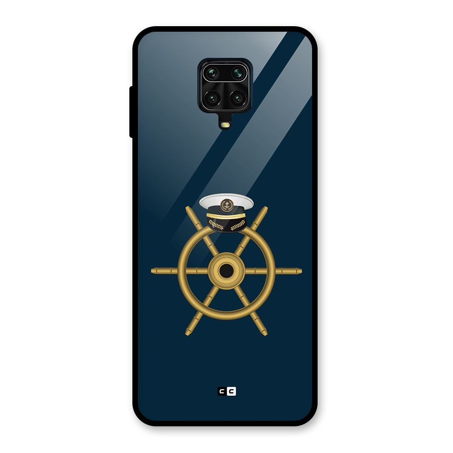 Ship Wheel And Cap Glass Back Case for Poco M2 Pro