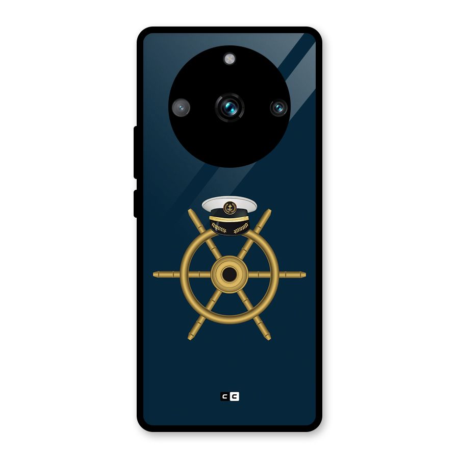 Ship Wheel And Cap Glass Back Case for Realme 11 Pro