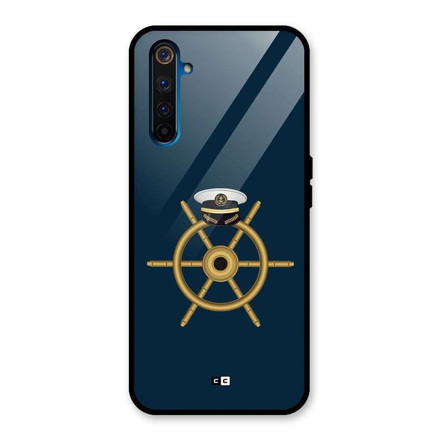 Ship Wheel And Cap Glass Back Case for Realme 6 Pro