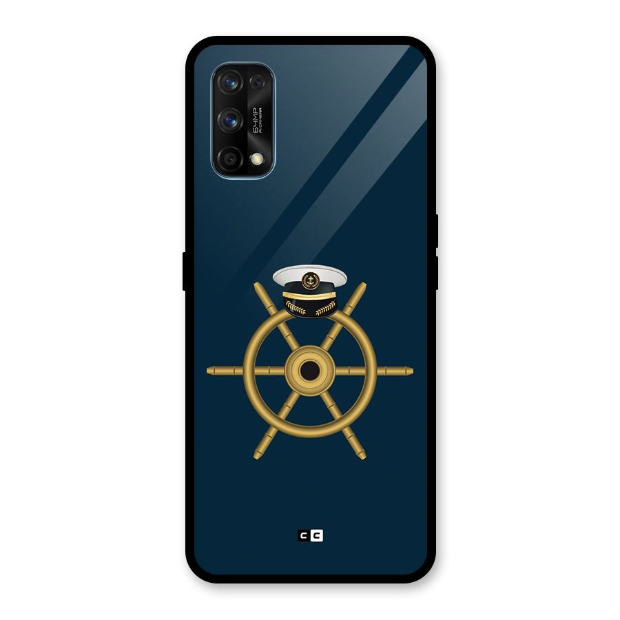Ship Wheel And Cap Glass Back Case for Realme 7 Pro