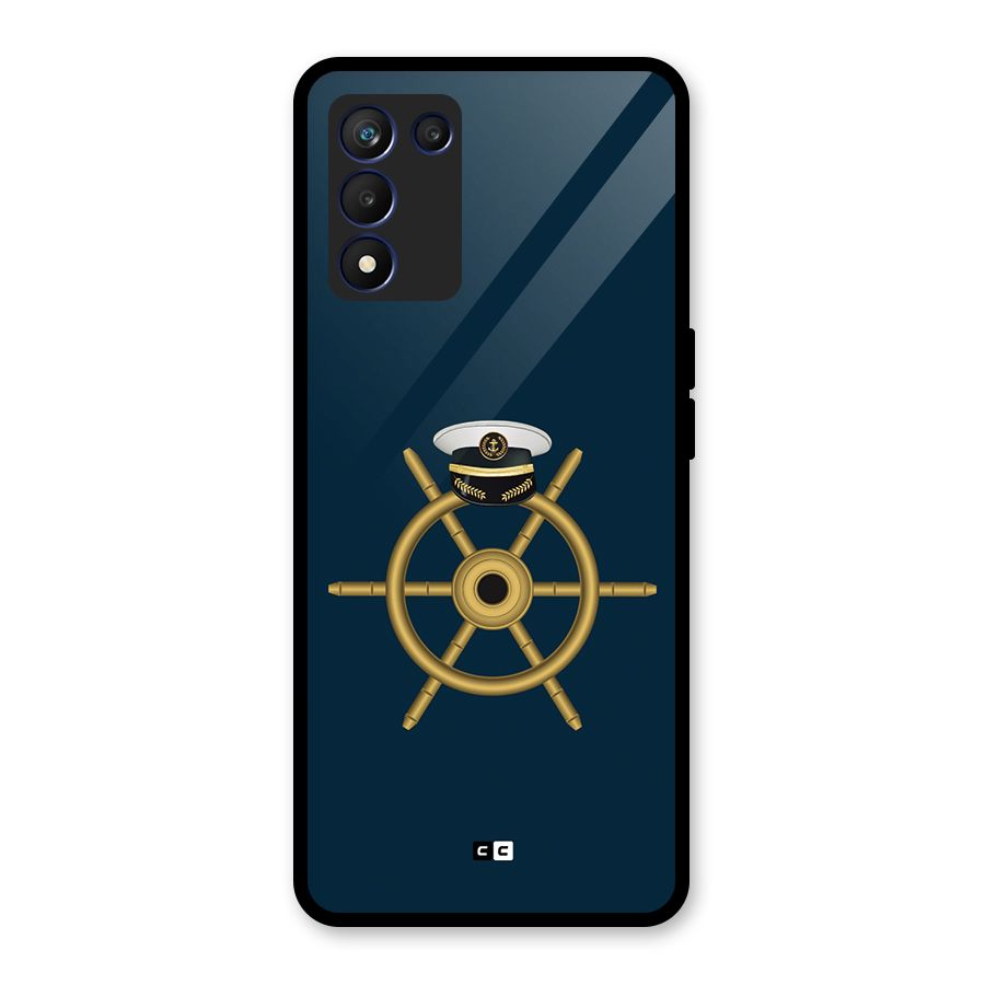 Ship Wheel And Cap Glass Back Case for Realme 9 5G Speed