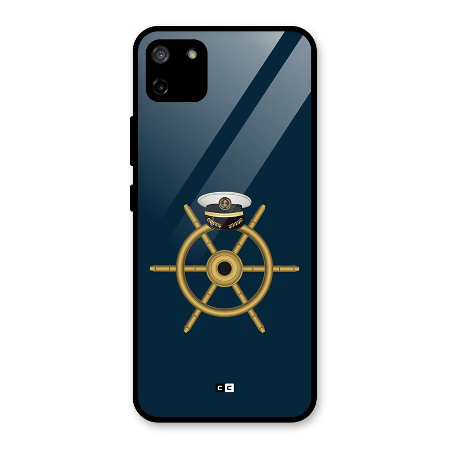 Ship Wheel And Cap Glass Back Case for Realme C11