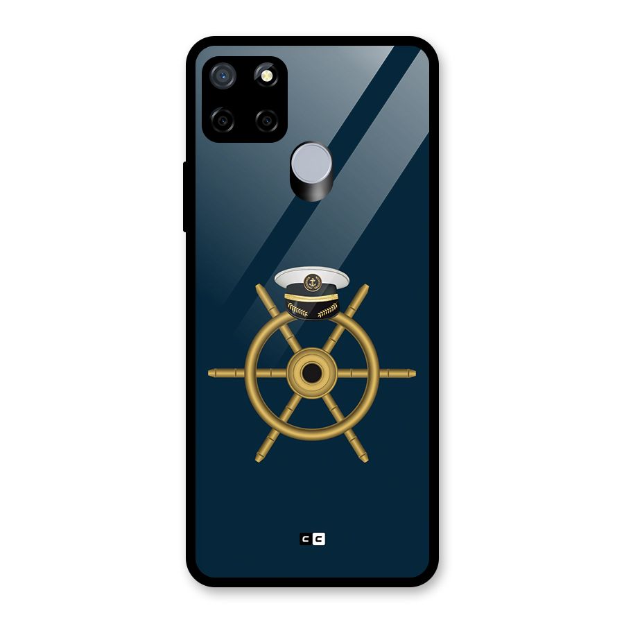 Ship Wheel And Cap Glass Back Case for Realme C12