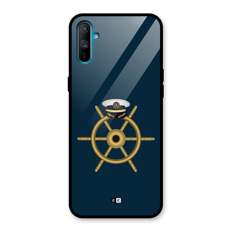 Ship Wheel And Cap Glass Back Case for Realme C3
