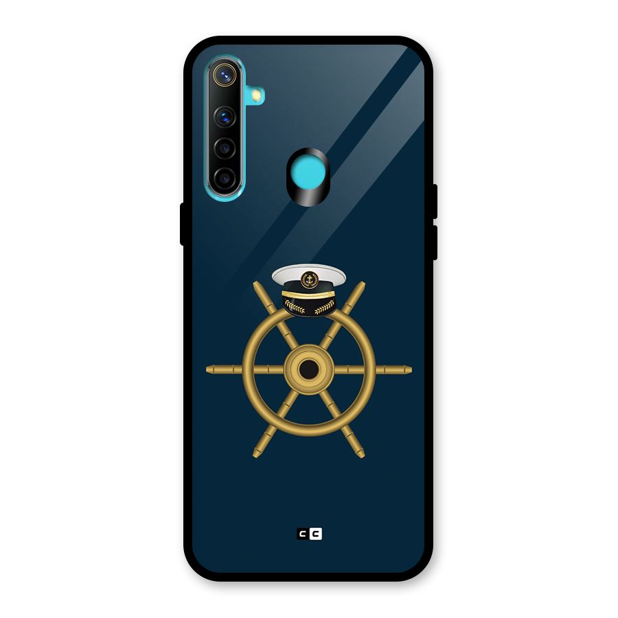 Ship Wheel And Cap Glass Back Case for Realme Narzo 10
