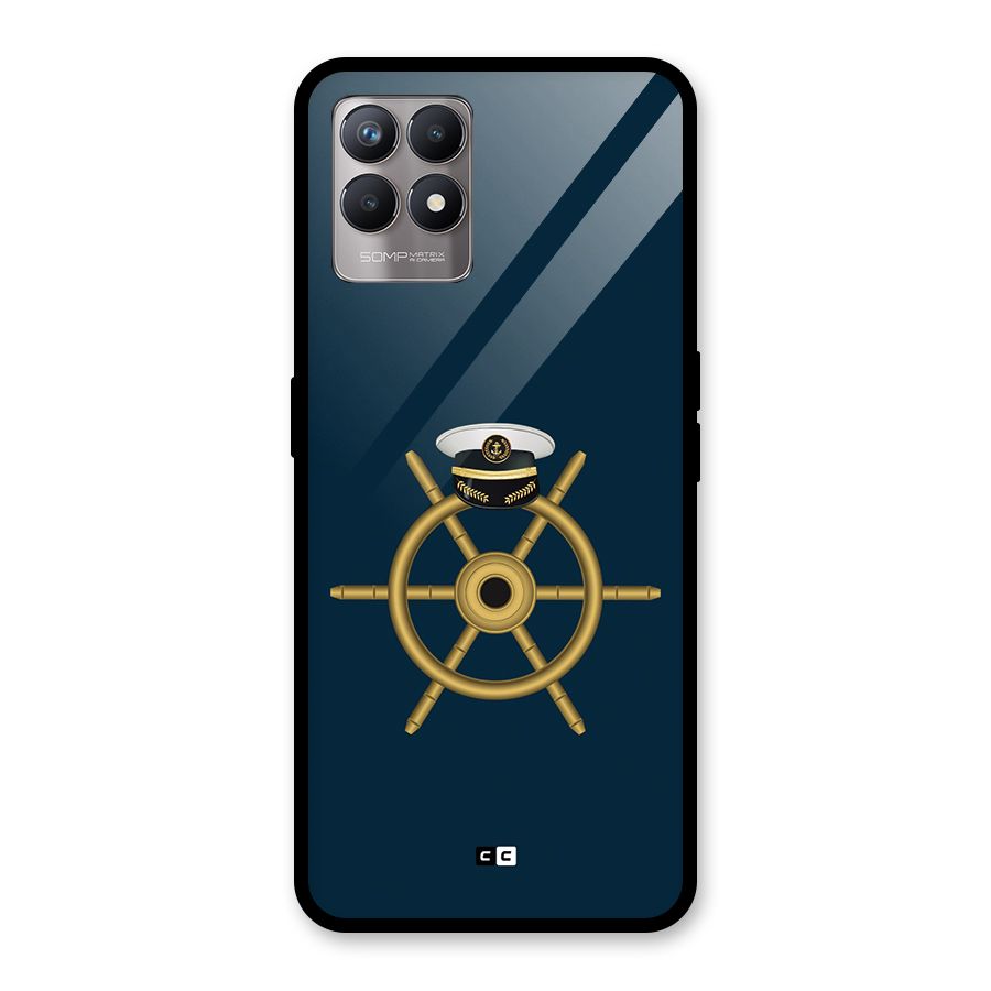 Ship Wheel And Cap Glass Back Case for Realme Narzo 50
