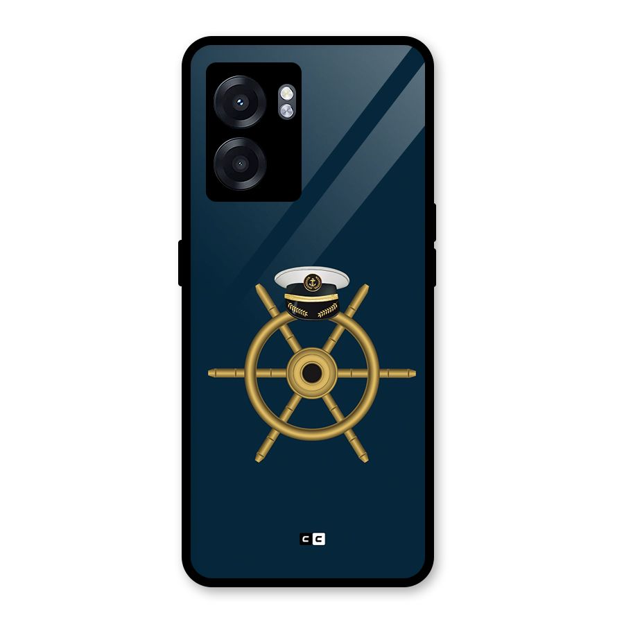 Ship Wheel And Cap Glass Back Case for Realme Narzo 50 5G