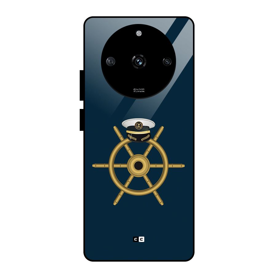 Ship Wheel And Cap Glass Back Case for Realme Narzo 60 5G