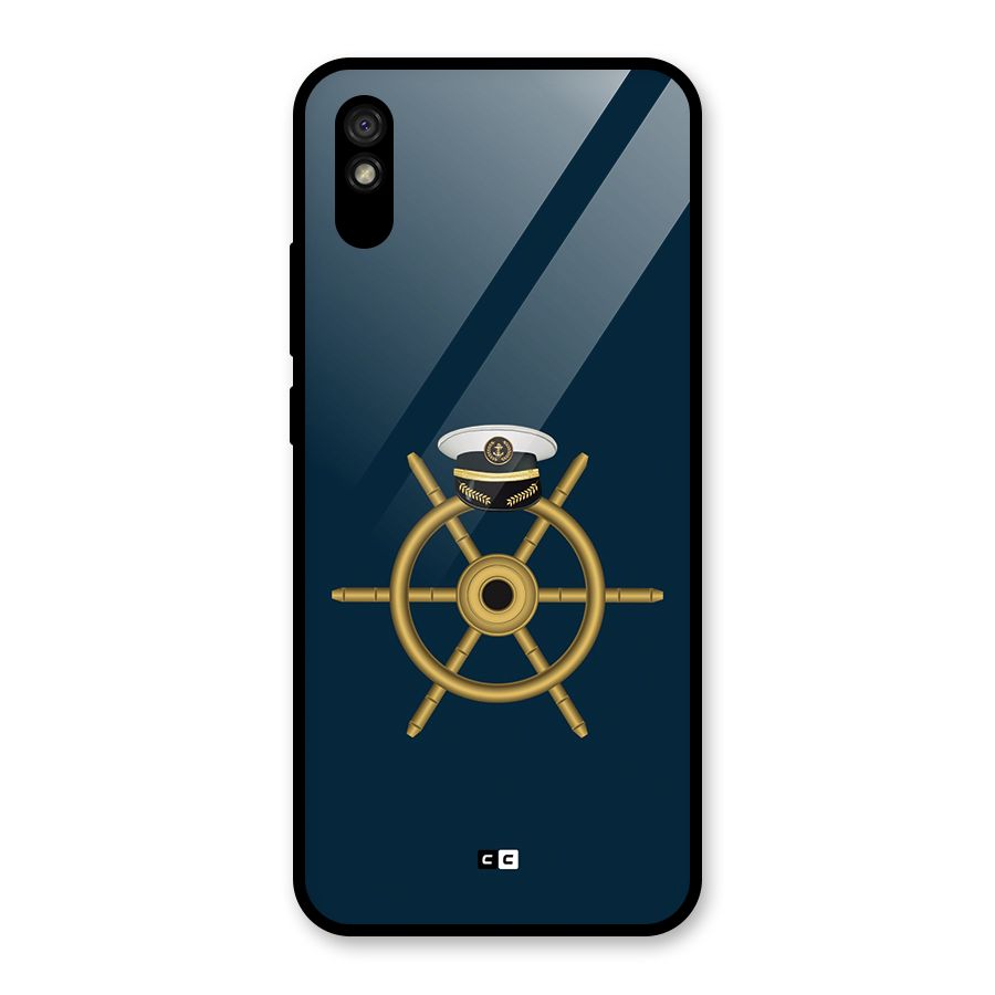 Ship Wheel And Cap Glass Back Case for Redmi 9A