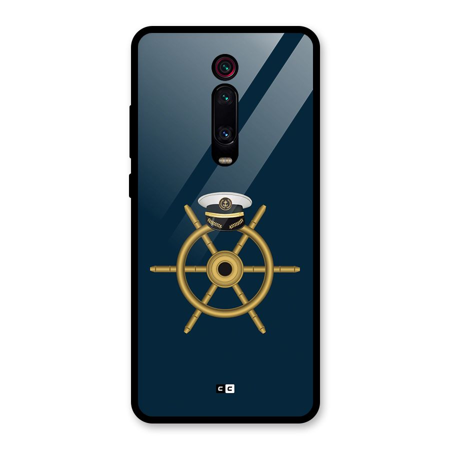 Ship Wheel And Cap Glass Back Case for Redmi K20 Pro