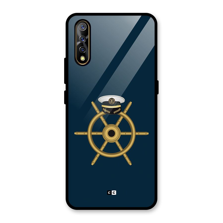 Ship Wheel And Cap Glass Back Case for Vivo S1