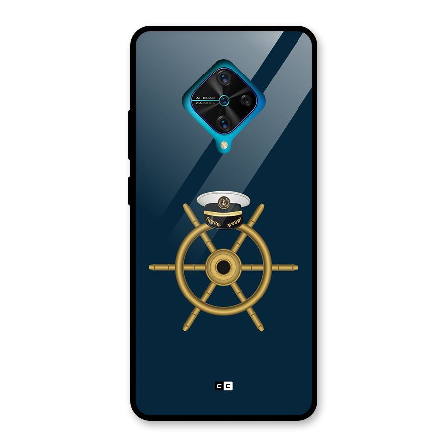Ship Wheel And Cap Glass Back Case for Vivo S1 Pro