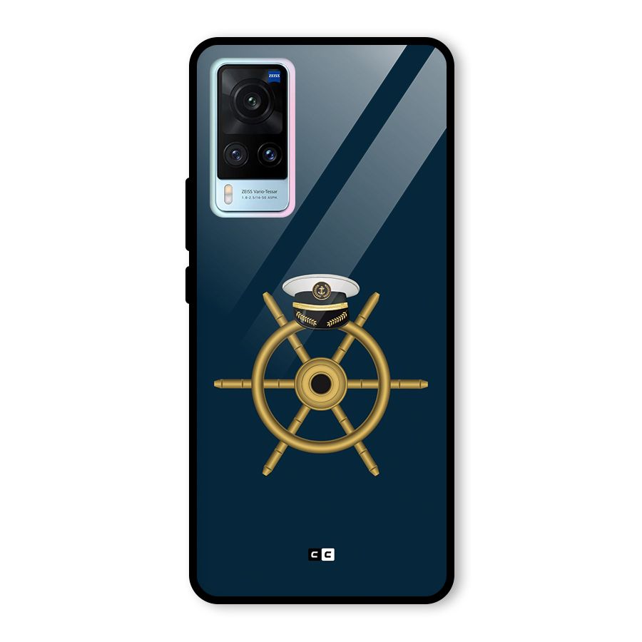 Ship Wheel And Cap Glass Back Case for Vivo X60