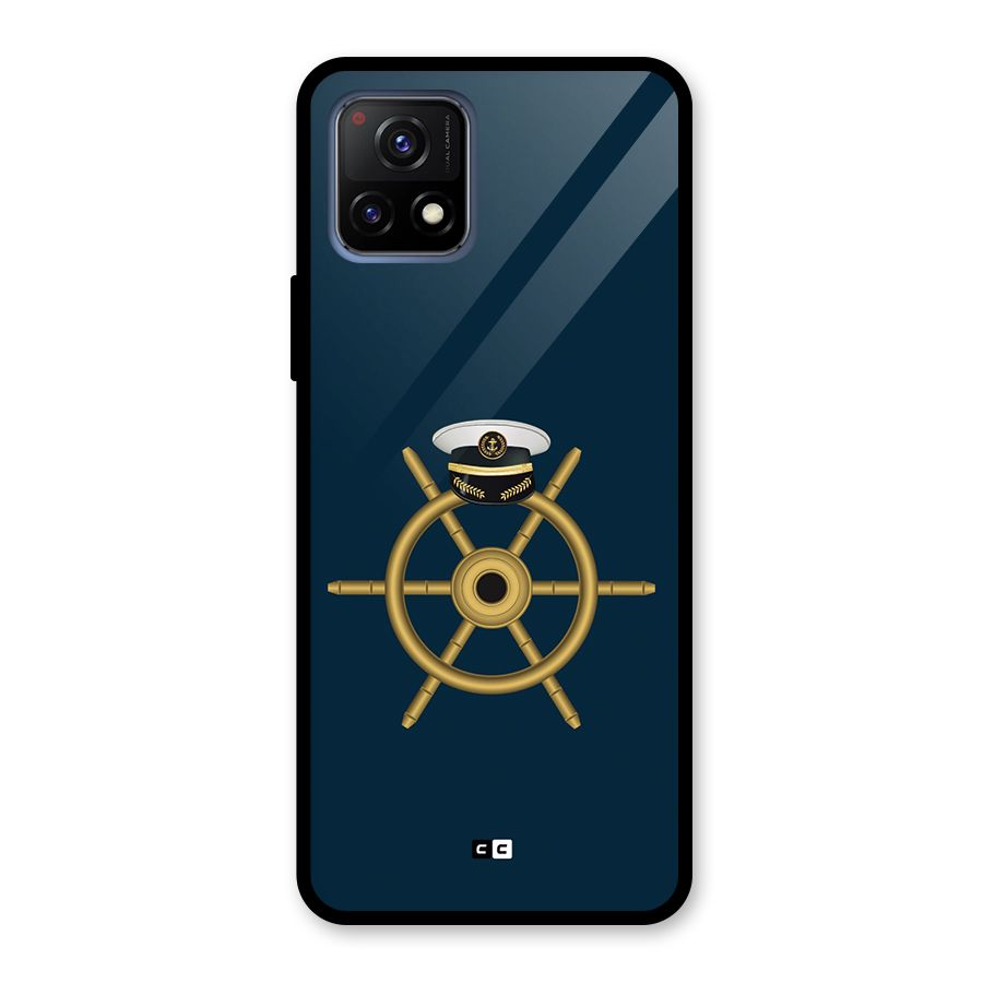 Ship Wheel And Cap Glass Back Case for Vivo Y72 5G