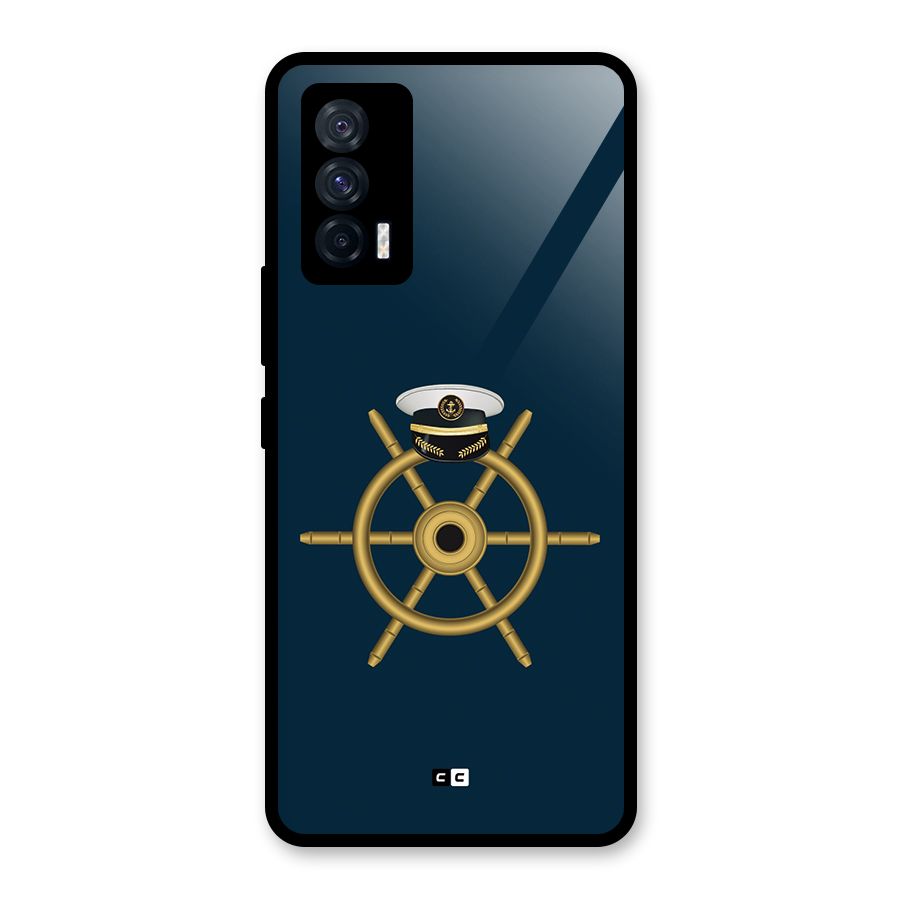 Ship Wheel And Cap Glass Back Case for Vivo iQOO 7 5G