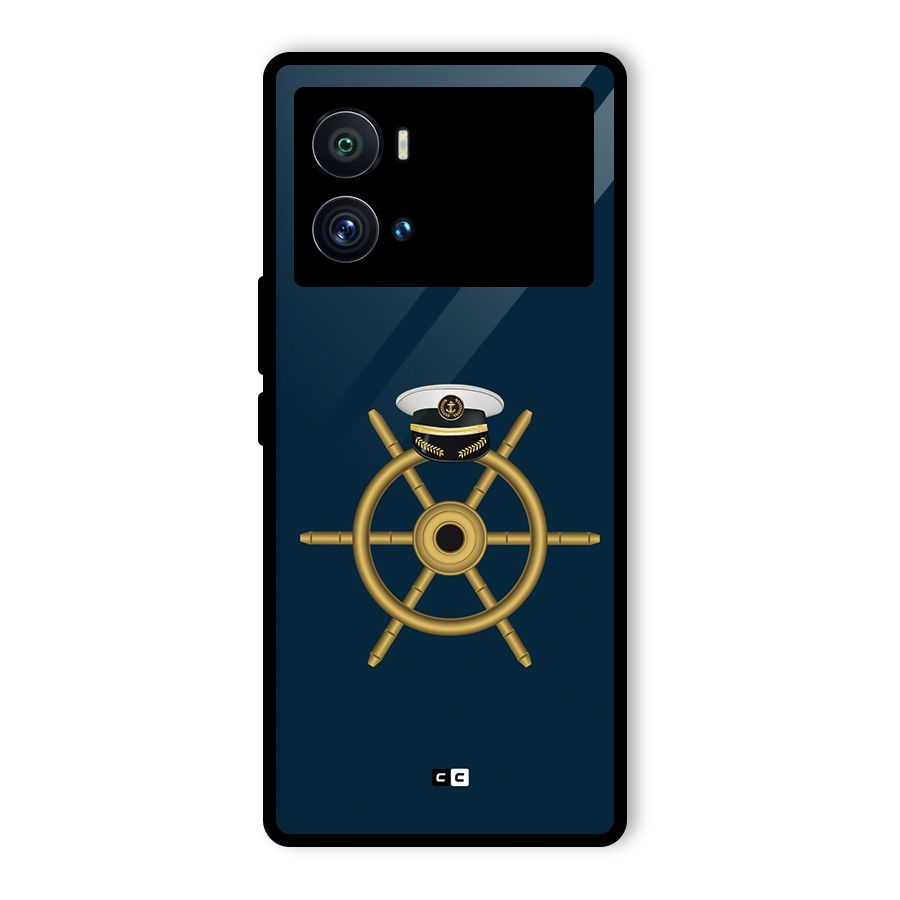 Ship Wheel And Cap Glass Back Case for Vivo iQOO 9 Pro