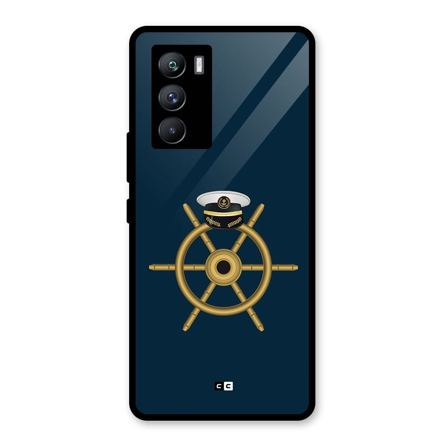 Ship Wheel And Cap Glass Back Case for Vivo iQOO 9 SE