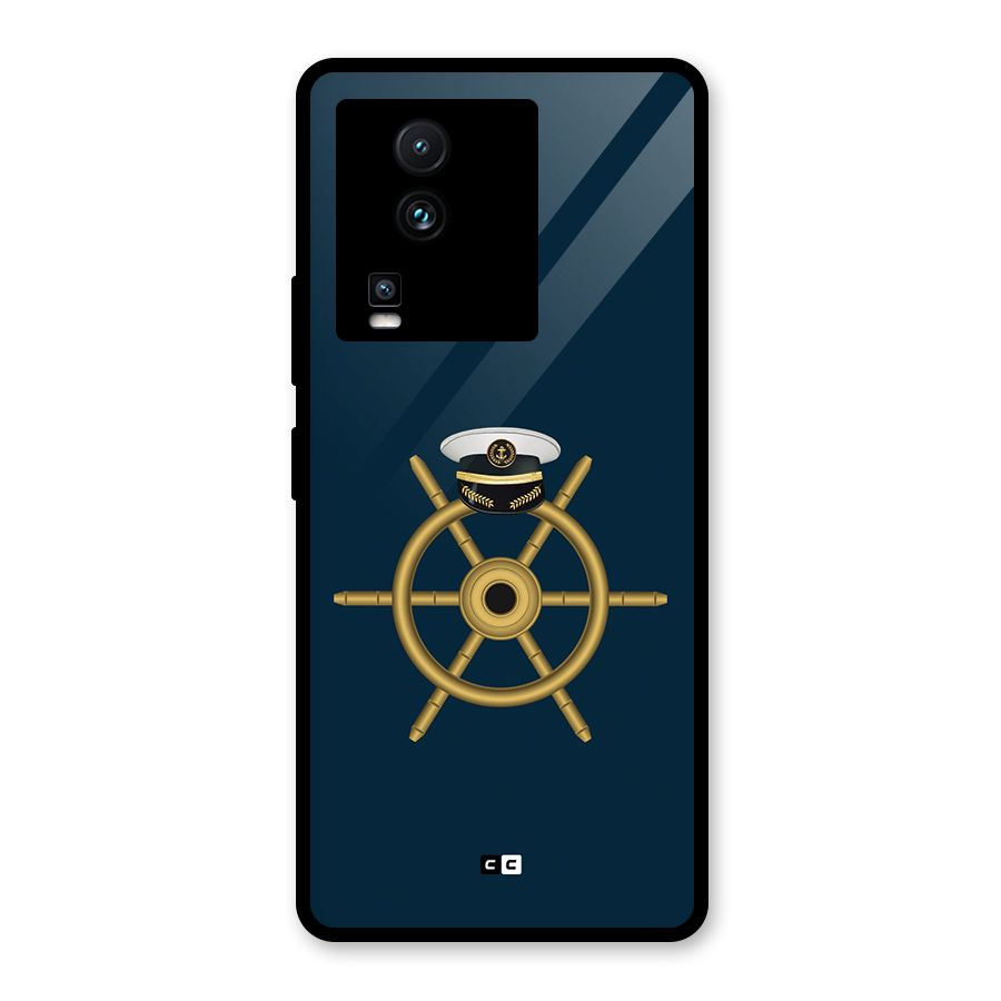 Ship Wheel And Cap Glass Back Case for Vivo iQOO Neo 7