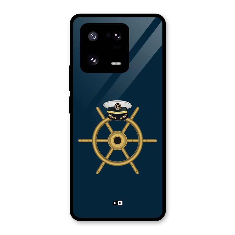 Ship Wheel And Cap Glass Back Case for Xiaomi 13 Pro